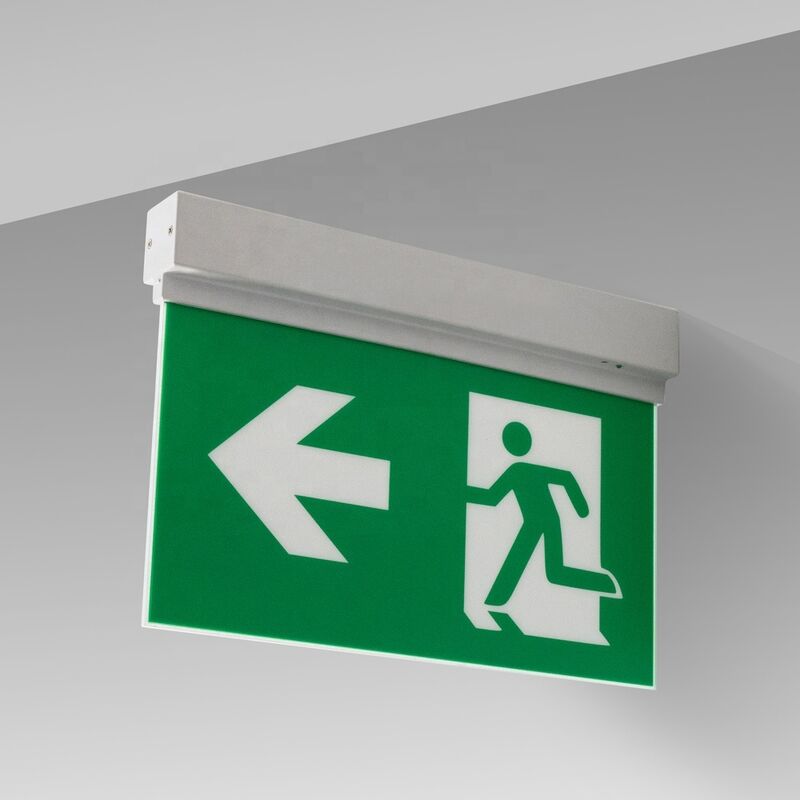 3 Hours Rechargeable Double Sided Emergency Exit Sign 15 Pcs SMD White LED Ni-Cd DSL010AM