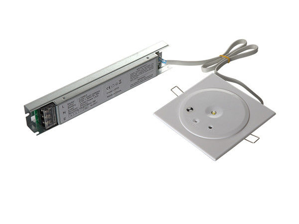 Energy Saving IP20 Commercial Ceiling Recessed Emergency Lights with Battery Backup LED Downlight 3W SMD White