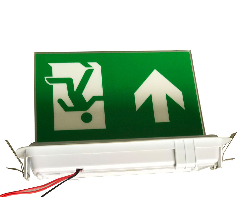 Small Size Ceiling Recessed Double Sided LED Emergency Exit Sign L116N-E