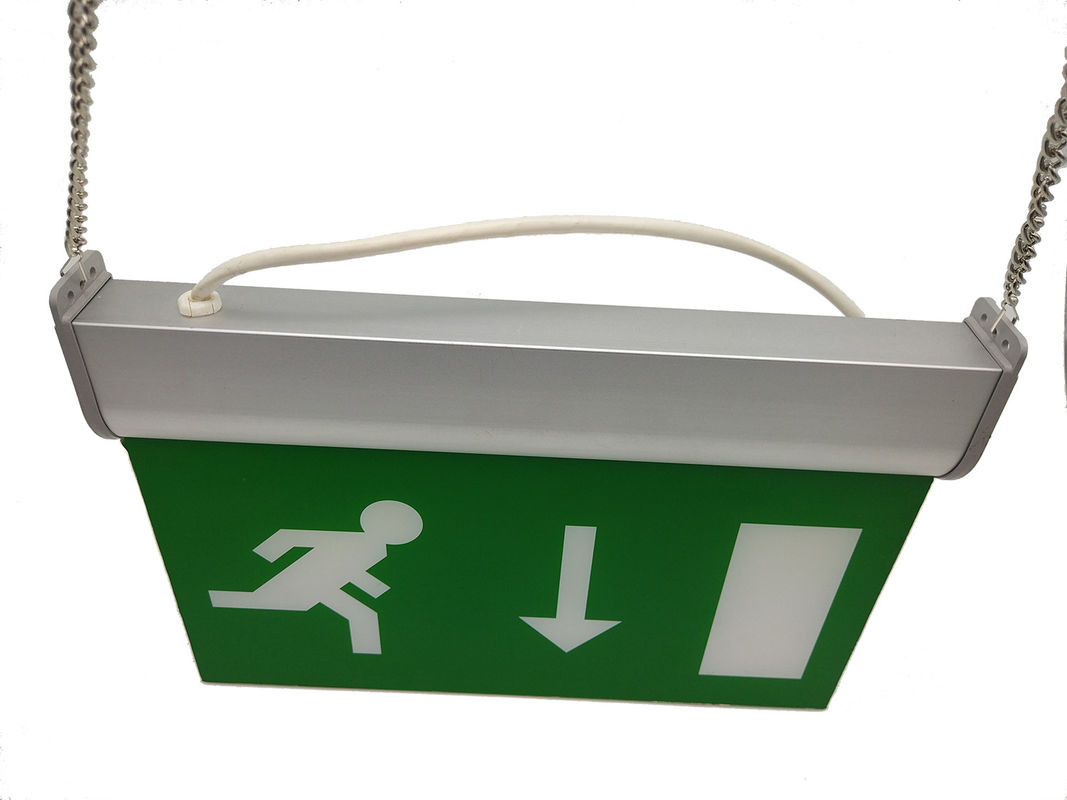 Rechargeable Double Sided LED Emergency Exit Sign with 3 Hours Emergency Time and Wall Surface Mounted Installation
