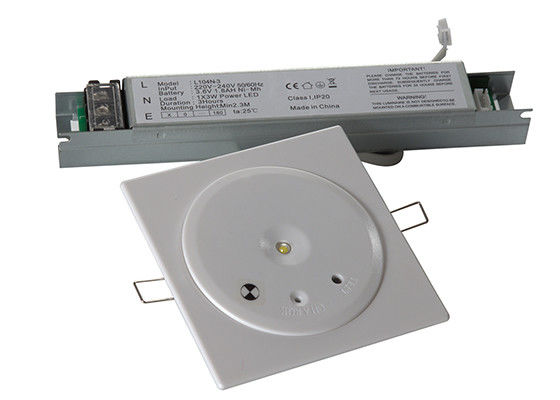 1W Ni-Cd Ceiling LED Emergency Light Battery Operation 1.0Ah IP20 EL104N-1