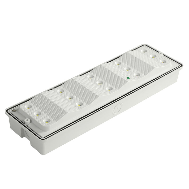Waterproof LED Emergency Light Fire Retardant ABS Casing Wet Location 15pcs 2835 SMD IP65 L102M