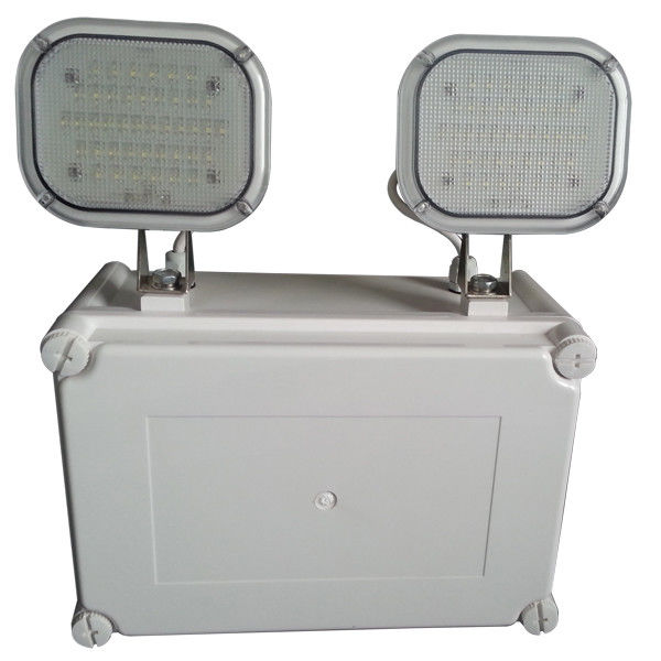 Twin Spot LED Waterproof Emergency Light IP65 Ni-Cd Wet Location Battery Operation L107N