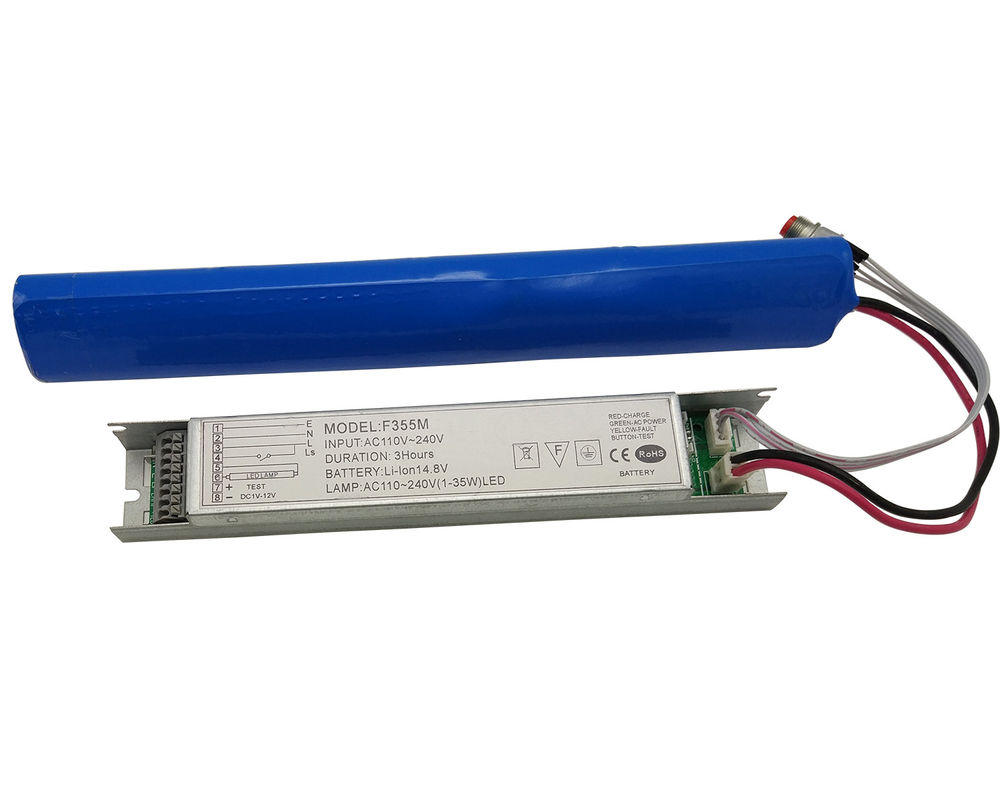 LED Emergency Conversion Kit Self Test Li-Ion Battery 1-3 Hours Emergency Time