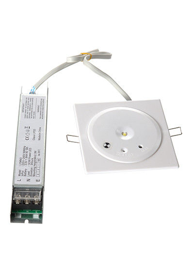 CE Approved Recessed LED Downlight Fire Emergency Light with 1 Watt SMD White LED and Ni-Cd Battery