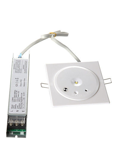 IP20 Test Button LED Emergency Ceiling Recessed Downlight Battery Rechargeable 3W