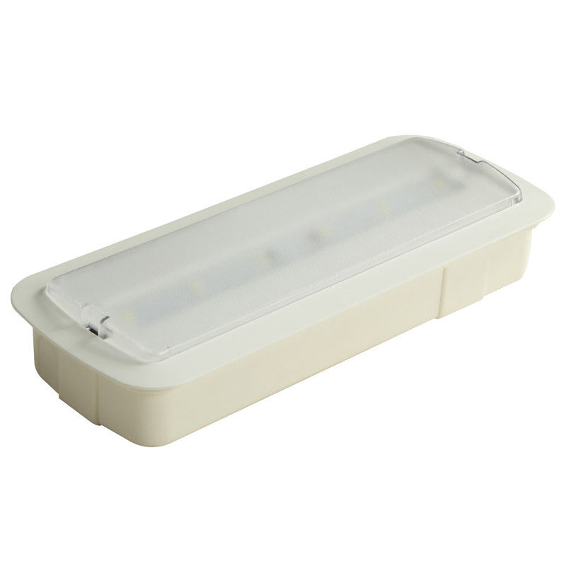Exterior SMD 5730 LED Rechargeable Wall Recessed Emergency Bulkhead Light with Battery Backup Ni-Cd Battery L116N-C1