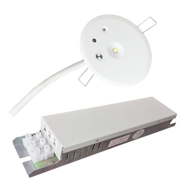 1W SMD White LED 220V Recessed Ceiling Emergency Light with Battery Backup Commercial Buildings IP20