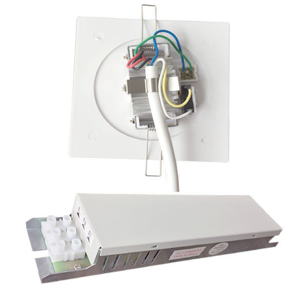 Custom IP45 Non Maintained 1W LED Rechargeable Recessed Ceiling Emergency Light with Battery Backup PC Plate