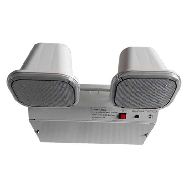 3 Years Warranty 220V-240V Twin Spot Emergency Light with 3 Hours Duration and Steel Casing